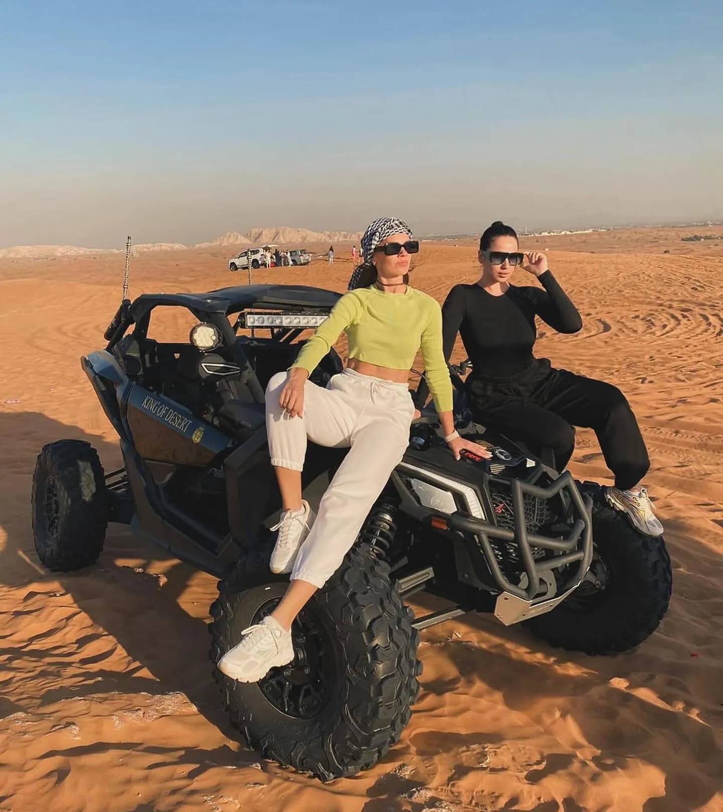 Dune buggy adventure across the golden Dubai desert dunes — King of Desert