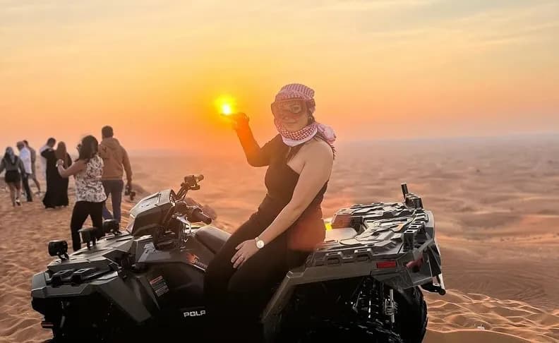 Dune buggy adventure across the golden Dubai desert dunes — King of Desert