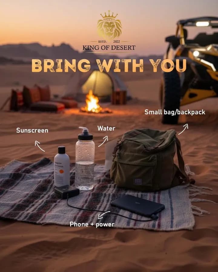 Desert camp and dune bashing experience in Dubai — King of Desert