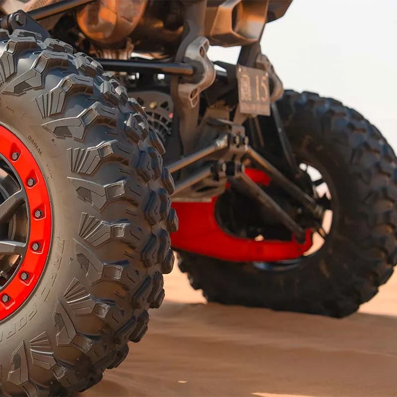 Can-Am Maverick R 4-seat dune buggy on Dubai desert dunes — photo 3