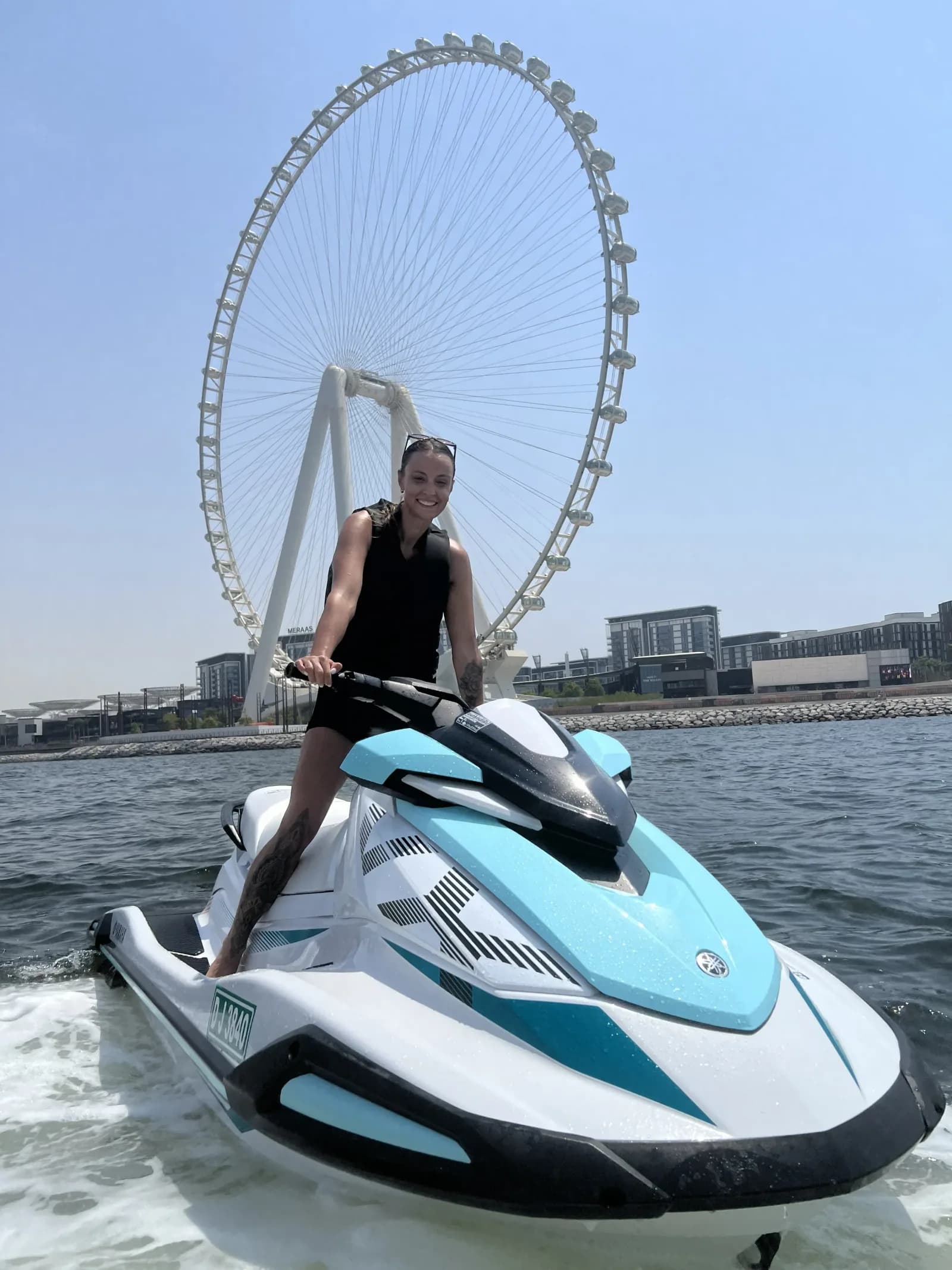 Jet ski with Burj Khalifa view Dubai